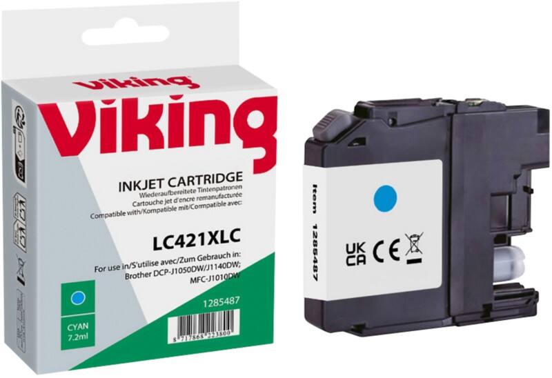 Viking LC-421XLC Compatible Ink Cartridge NB-RLC421XLC Cyan