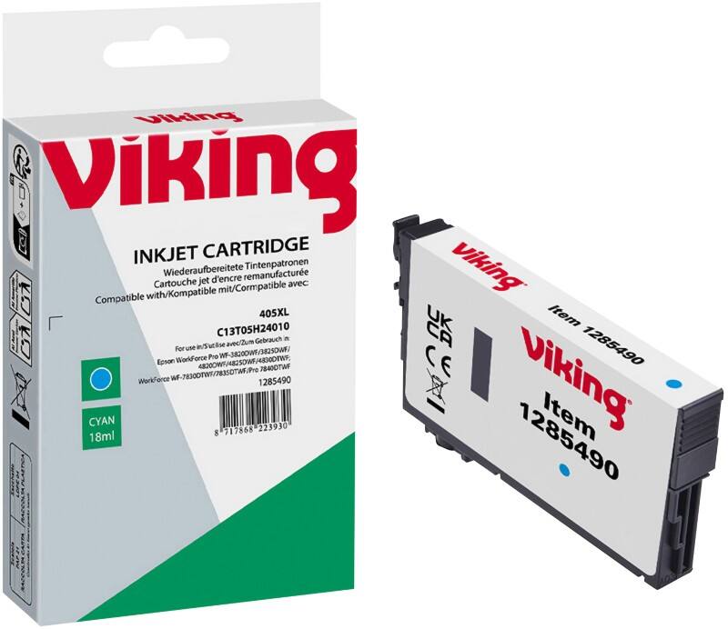 Viking C13T05H24010 Compatible Ink Cartridge NE-RT405XLC Cyan
