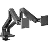 ACT Dual Monitor Arm Desk Mount Height Adjustable 13.5 cm x 53 cm x 108 cm Black