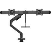 ACT Dual Monitor Arm Desk Mount Height Adjustable 17 cm x 54 cm x 89 cm Black