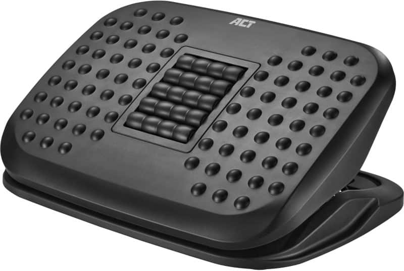 ACT Footrest Height Adjustable 19.5 cm x 34 cm x 44.5 cm Black