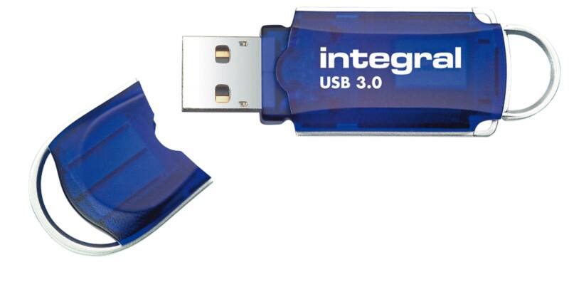 Integral Flash Drive 64 GB USB Type-A Blue, Silver