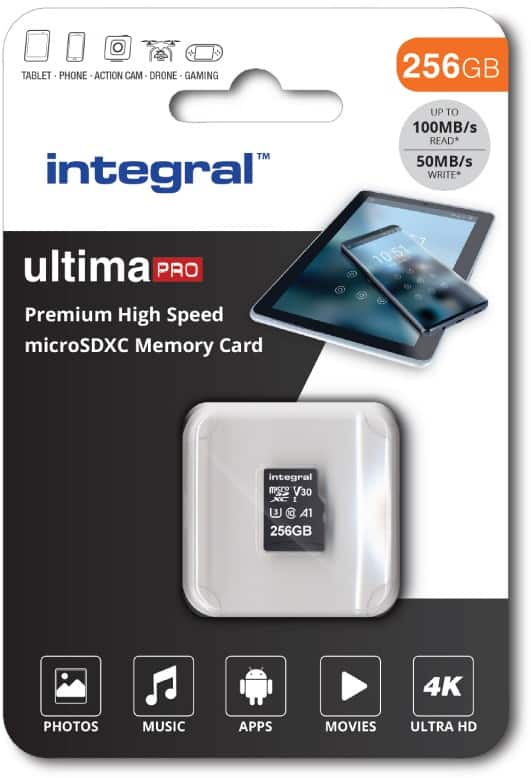 Integral microSD MicroSD Card 256 GB Class 3