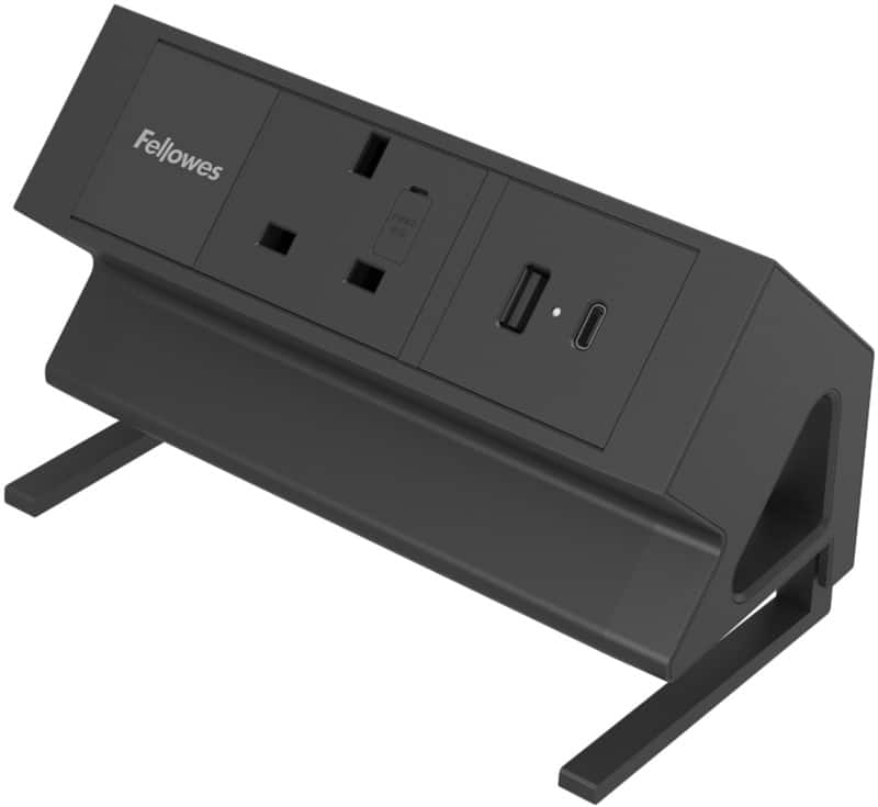 Fellowes Power Unit for Desk USB-A & USB-C 1-way 2m Black
