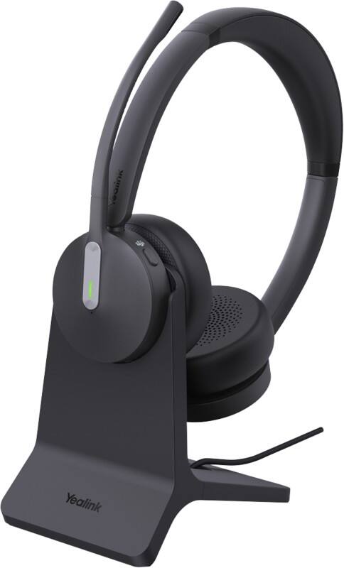 Yealink BH70 Wireless Headset with stand Teams Bluetooth Stereo USB-C/A BT Dongle
