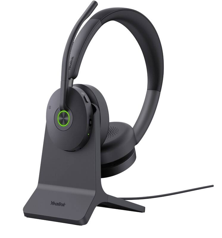 Yealink BH74 ANC Wireless Headset with Stand Teams Bluetooth Stereo USB-C/A BT Dongle