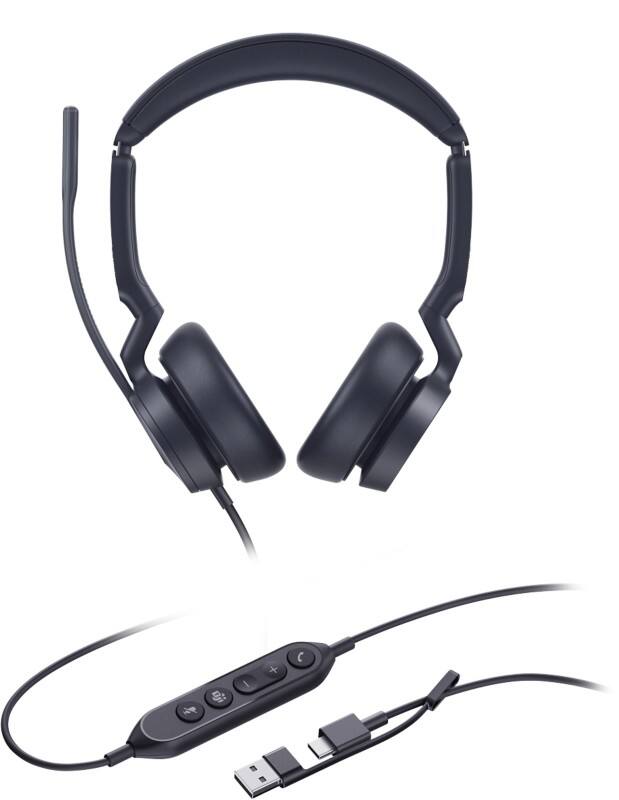 Yealink UH46 Wired Headset Teams Stereo USB-C/A