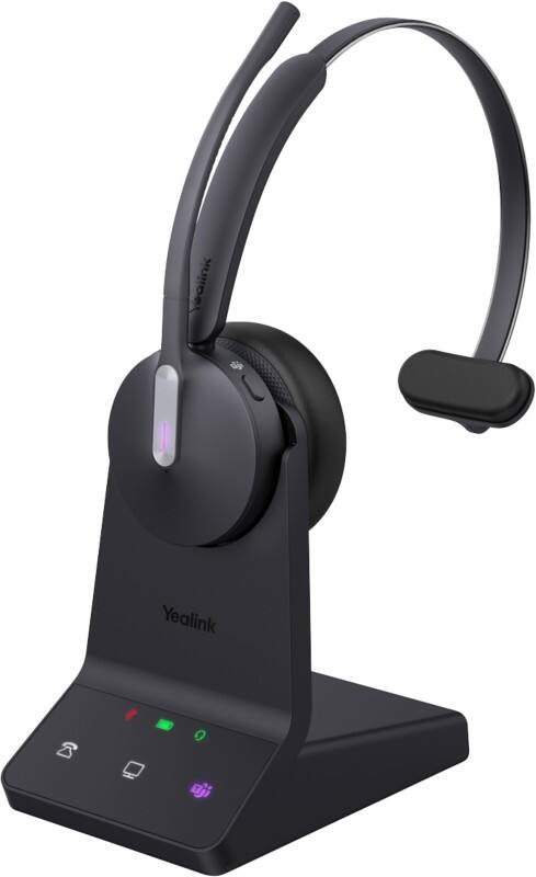 Yealink WH64 Wireless Headset with Stand Teams DECT/Bluetooth Mono USB-C/A