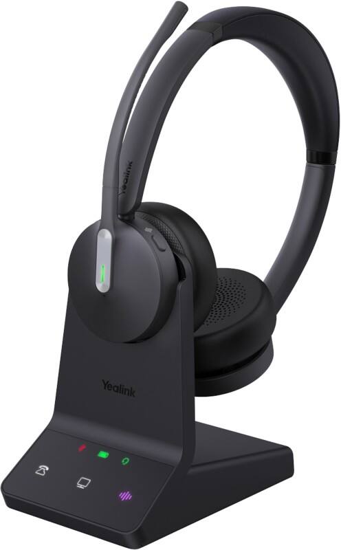 Yealink WH64 Wireless Headset with Stand UC DECT/Bluetooth Stereo USB-C/A