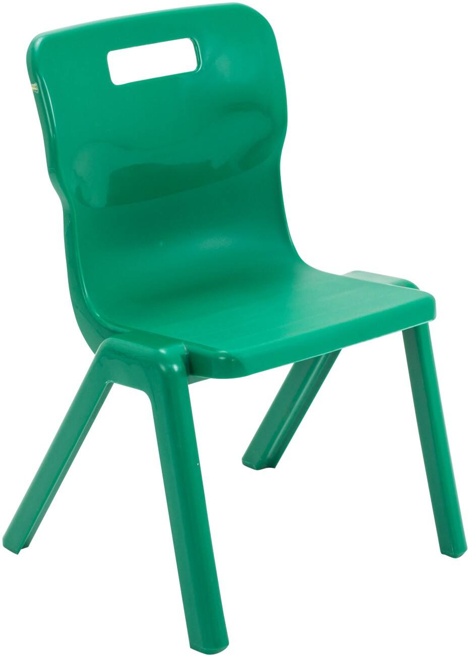TITAN ONE-PIECE Chair Plastic Without armrest Green T3-GN 430 x 420 x 107 mm 6-8 years