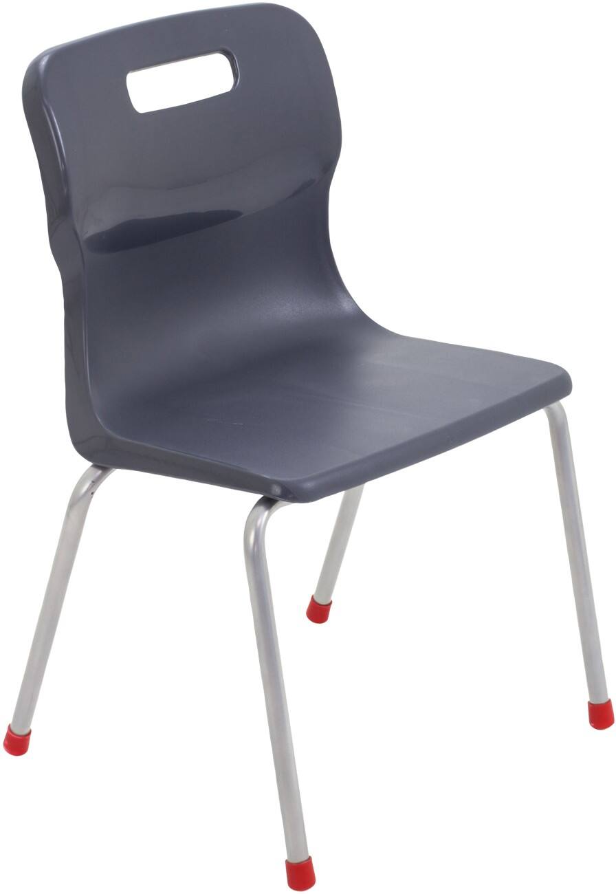 TITAN Chair Plastic Without armrest Charcoal T14-C 430 x 410 x 95 mm 8-11 years