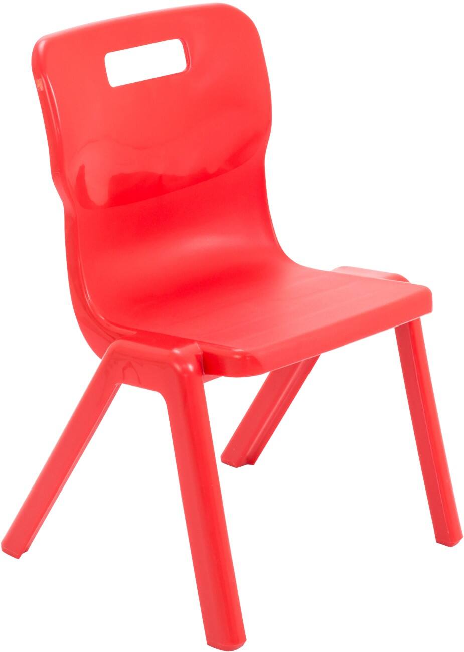TITAN ONE-PIECE Chair Plastic Without armrest Red T3-R 430 x 420 x 107 mm 6-8 years