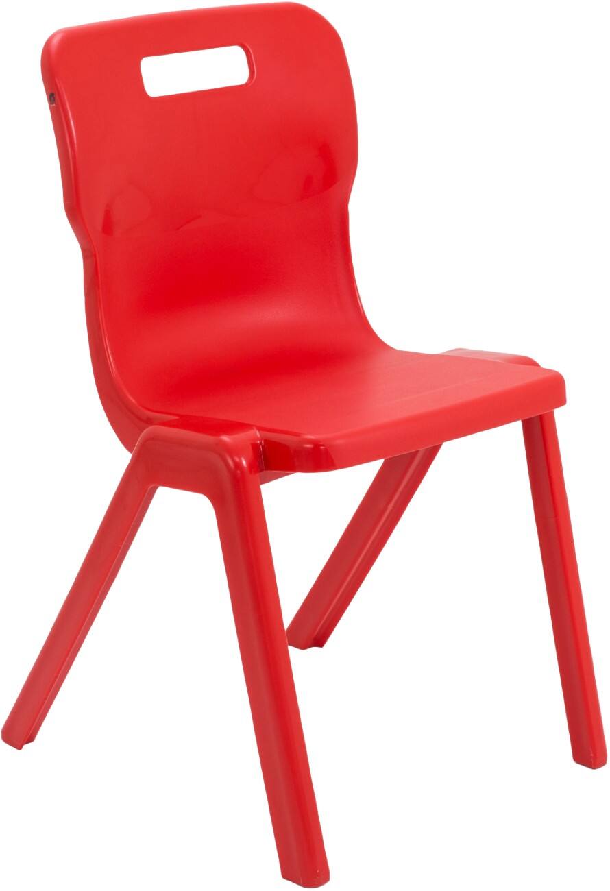 TITAN ONE-PIECE Chair Plastic Without armrest Red T6-R 470 x 530 x 158 mm 14+ years