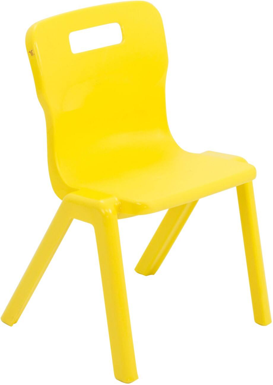TITAN ONE-PIECE Chair Plastic Without armrest Yellow T2-Y 360 x 345 x 97 mm 4-6 years