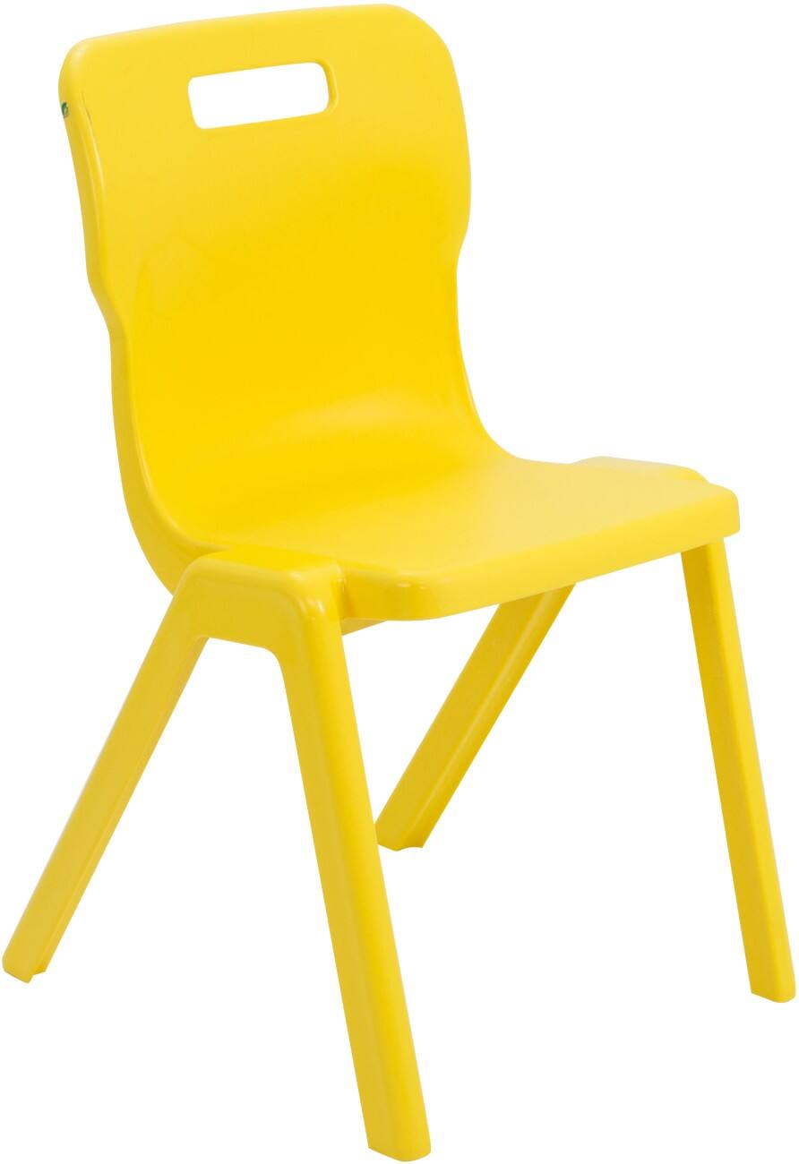 TITAN ONE-PIECE Chair Plastic Without armrest Yellow T6-Y 470 x 530 x 158 mm 14+ years