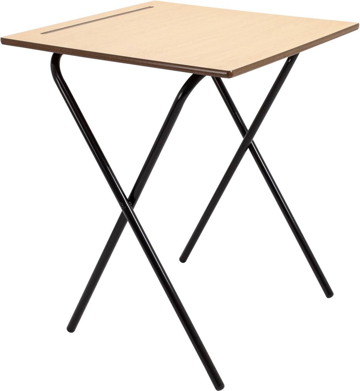 TITAN Square Desk MDF (Medium-Density Fibreboard) Black 600 x 600 x 720 x 720 - 720 mm 14+ years