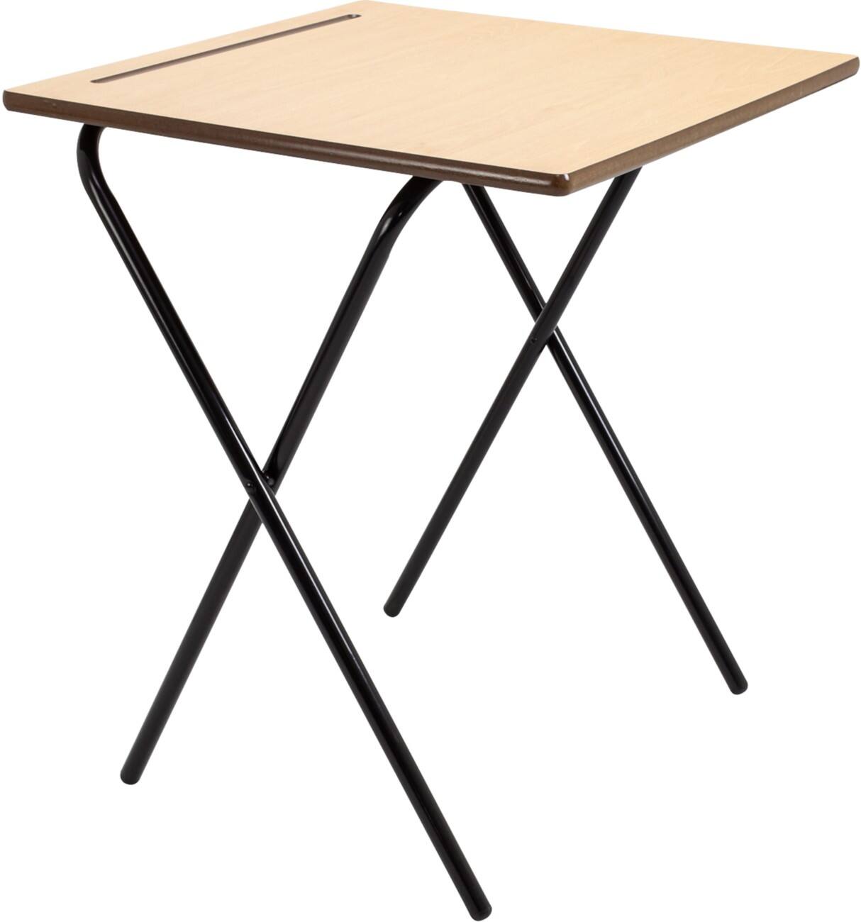 TITAN Square Desk MDF (Medium-Density Fibreboard) Black 600 x 600 x 720 x 720 - 720 mm 14+ years