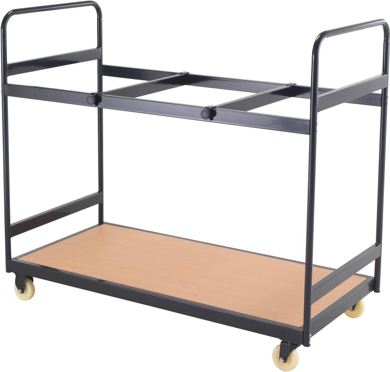 TITAN Examination Desk Trolley Steel Black 600 x 1,225 x 1,150 mm