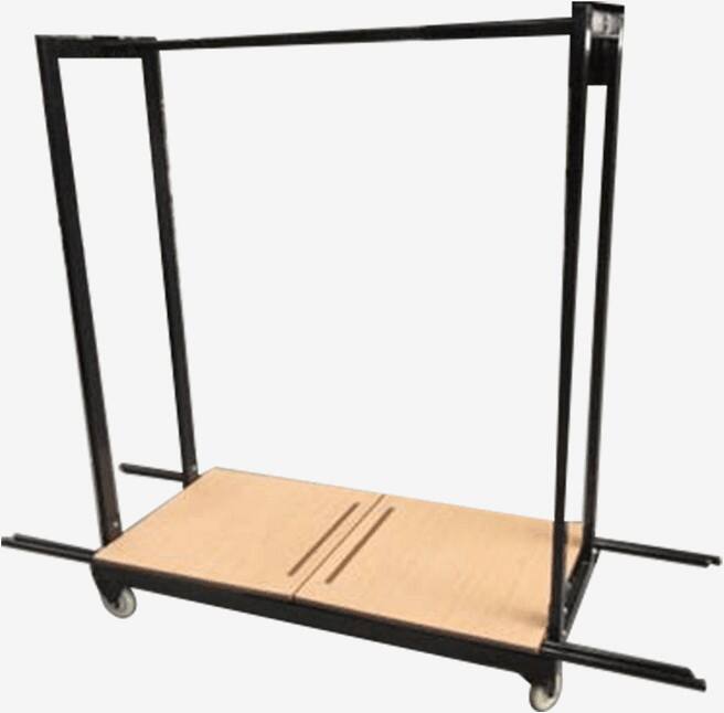 TITAN Examination Desk Trolley Steel Black 600 x 1,225 x 1,150 mm
