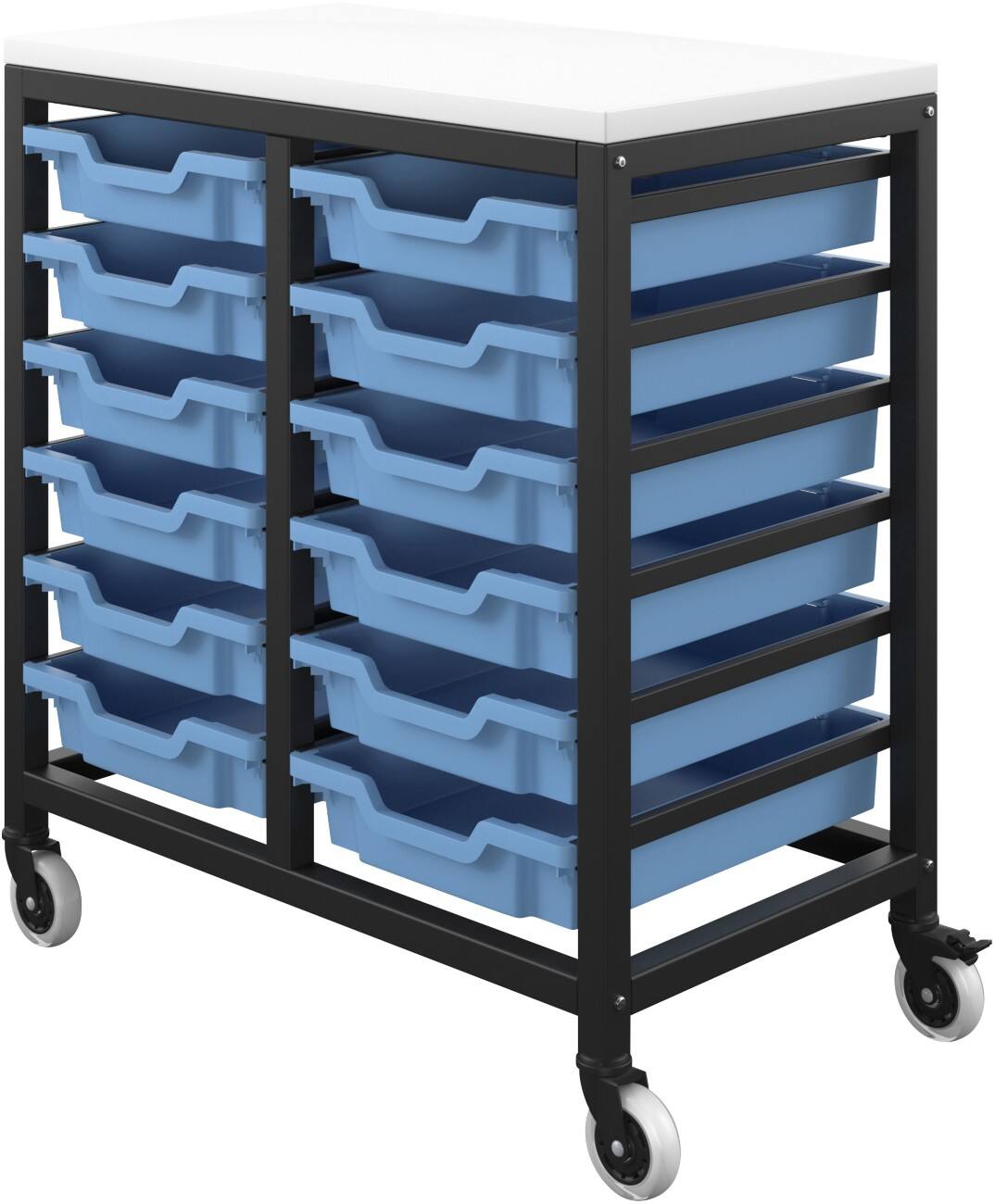 TITAN Storage Unit PP (Polypropylene) Blue 748 x 438 x 795 mm