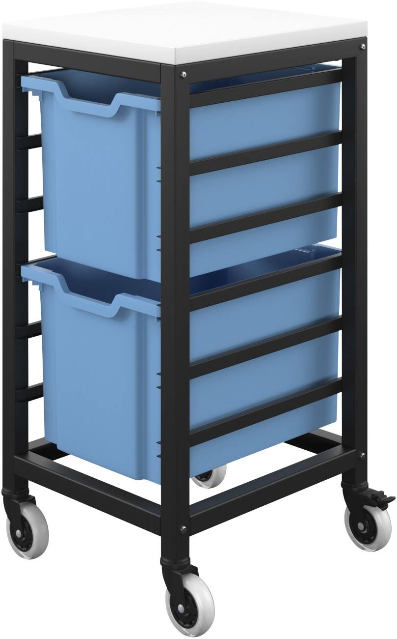TITAN Storage Unit PP (Polypropylene) Blue 390 x 438 x 795 mm