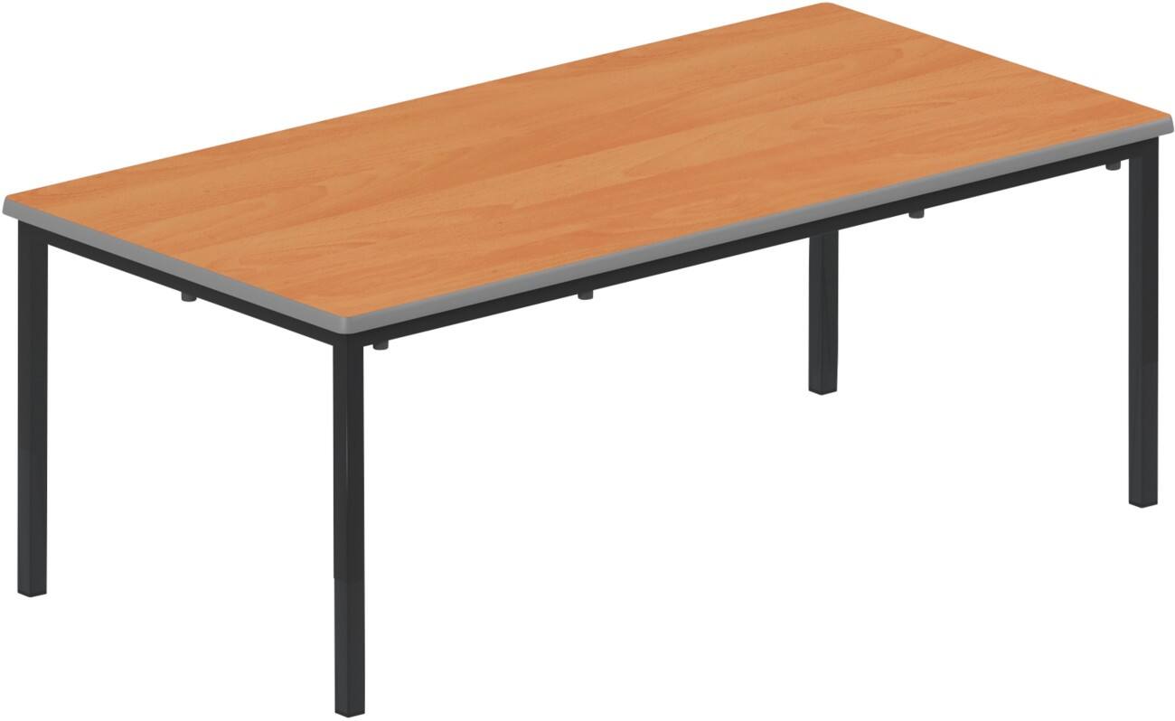 TITAN Rectangular Table MDF (Medium-Density Fibreboard) Brown Black 1,200 x 600 x 460 mm 3-4 years
