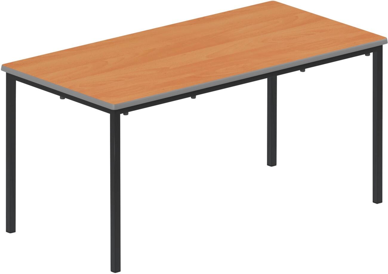 TITAN Rectangular Table MDF (Medium-Density Fibreboard) Brown Black 1,200 x 600 x 590 mm 6-8 years