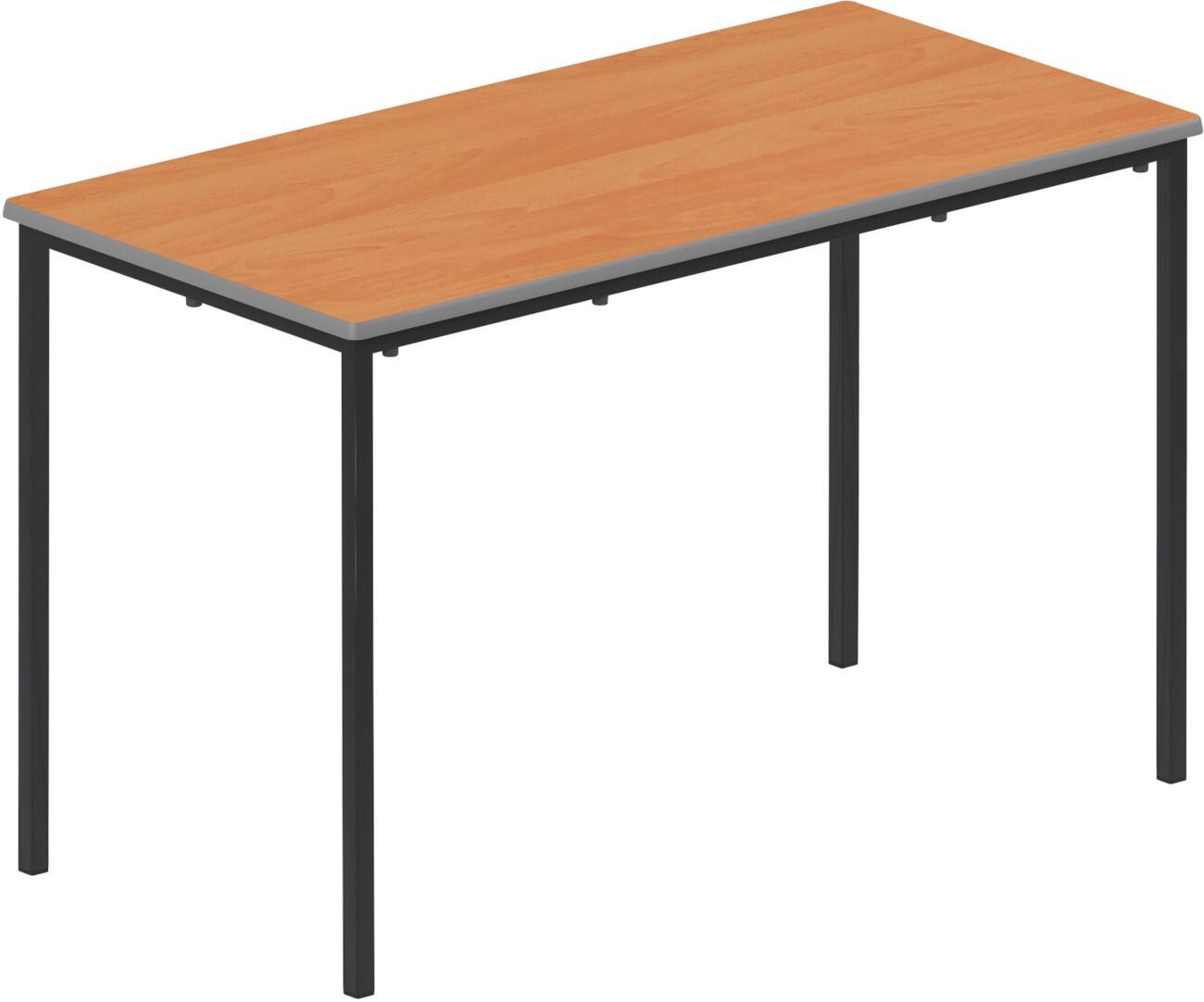 TITAN Rectangular Table MDF (Medium-Density Fibreboard) Brown Black 1,200 x 600 x 760 mm 14+ years