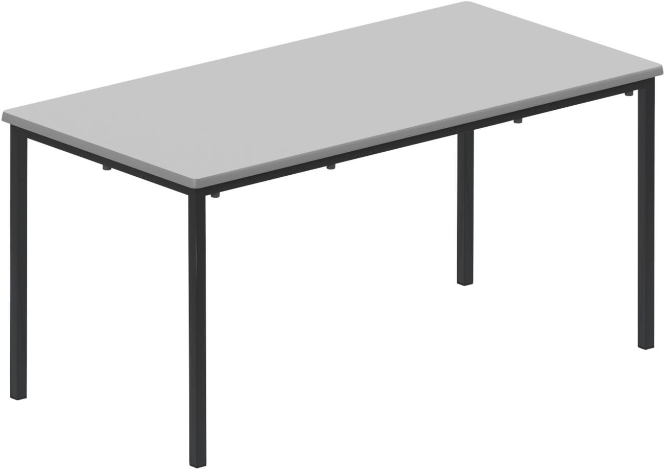 TITAN Rectangular Table MDF (Medium-Density Fibreboard) Grey Black 1,200 x 600 x 590 mm 6-8 years