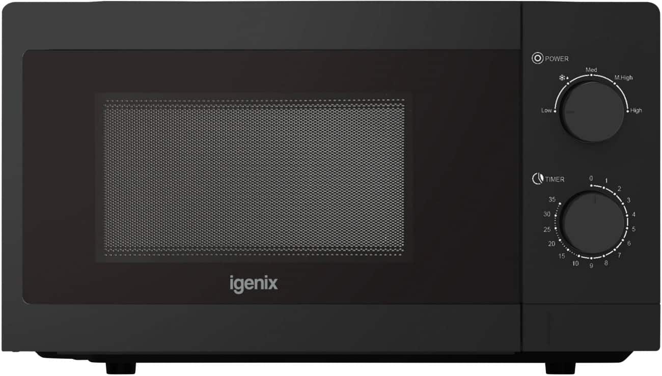 Igenix 20L 800W Manual Microwave Black
