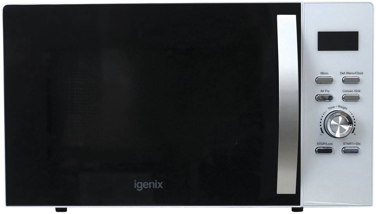 Igenix 25L 850W Digital Combination Microwave White with Air Fry Function