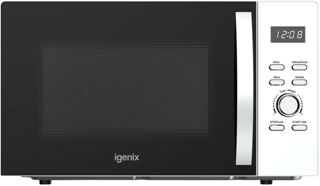 Igenix 30L 950W Digital Solo Microwave White