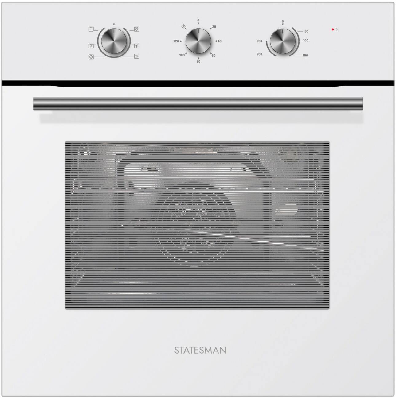 Statesman 70L Built in Single Fan Oven In White