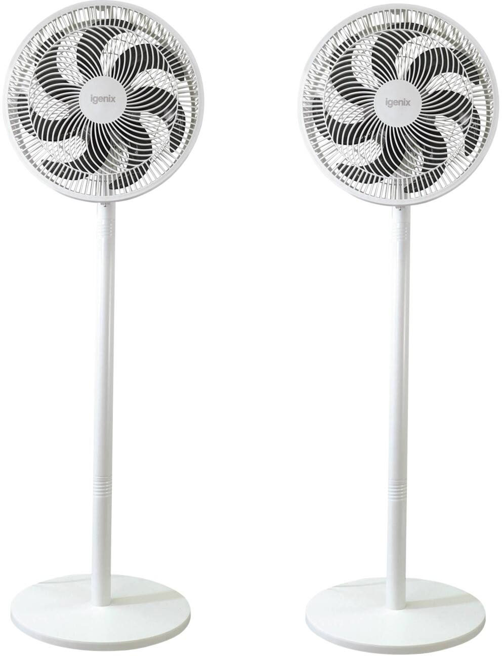 Igenix Height Adjustable Fan Main 3 113 cm White FANPK15 30.48 cm