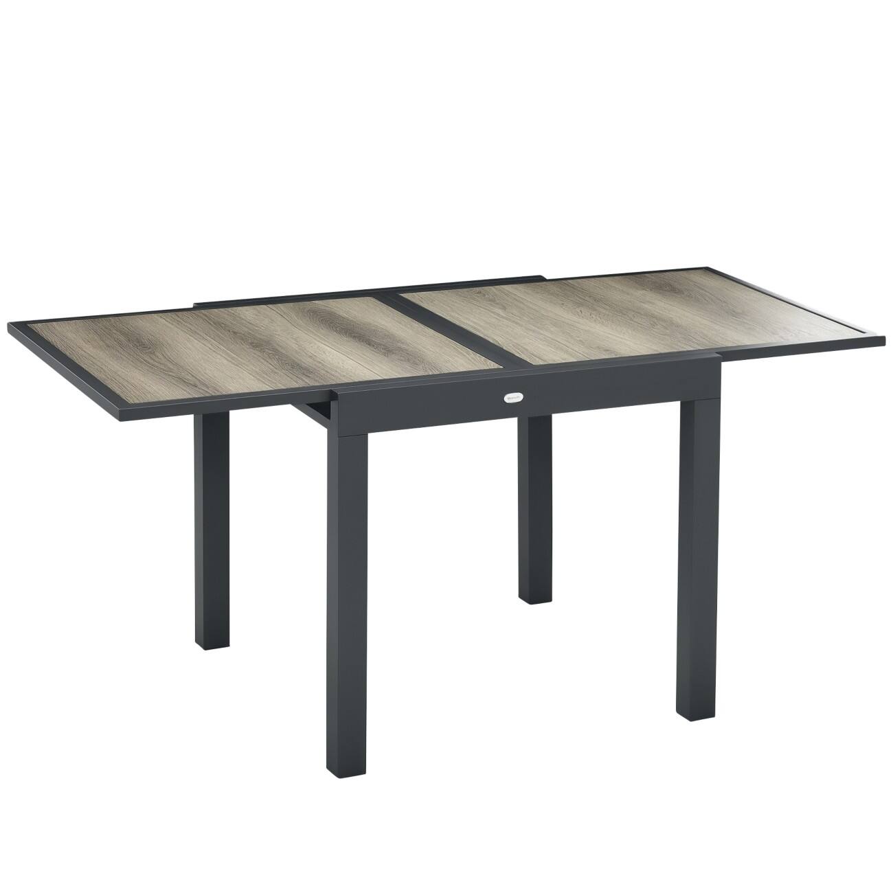OutSunny Garden Table Aluminium, Plastic 1,600 x 800 x 750 mm