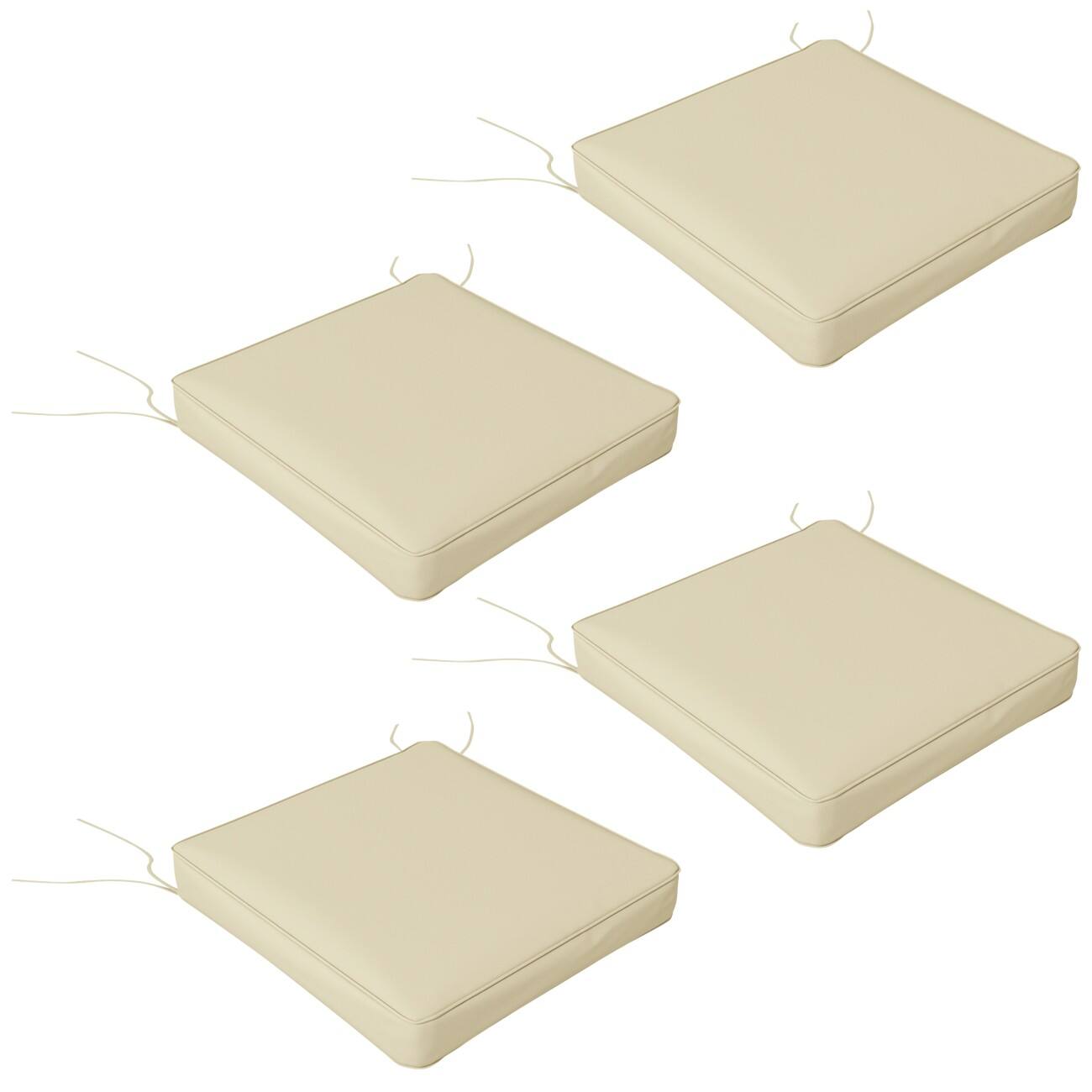 OutSunny Seat Cushion Beige 84G-194V70BG 4 Pieces