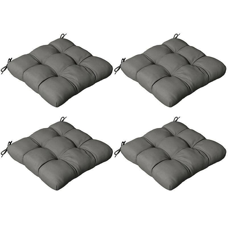 OutSunny Seat Cushion Grey 84G-190V70CG 4 Pieces
