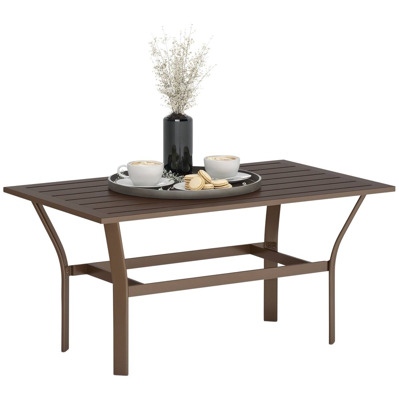 OutSunny Coffee Table Metal 915 x 550 x 450 mm