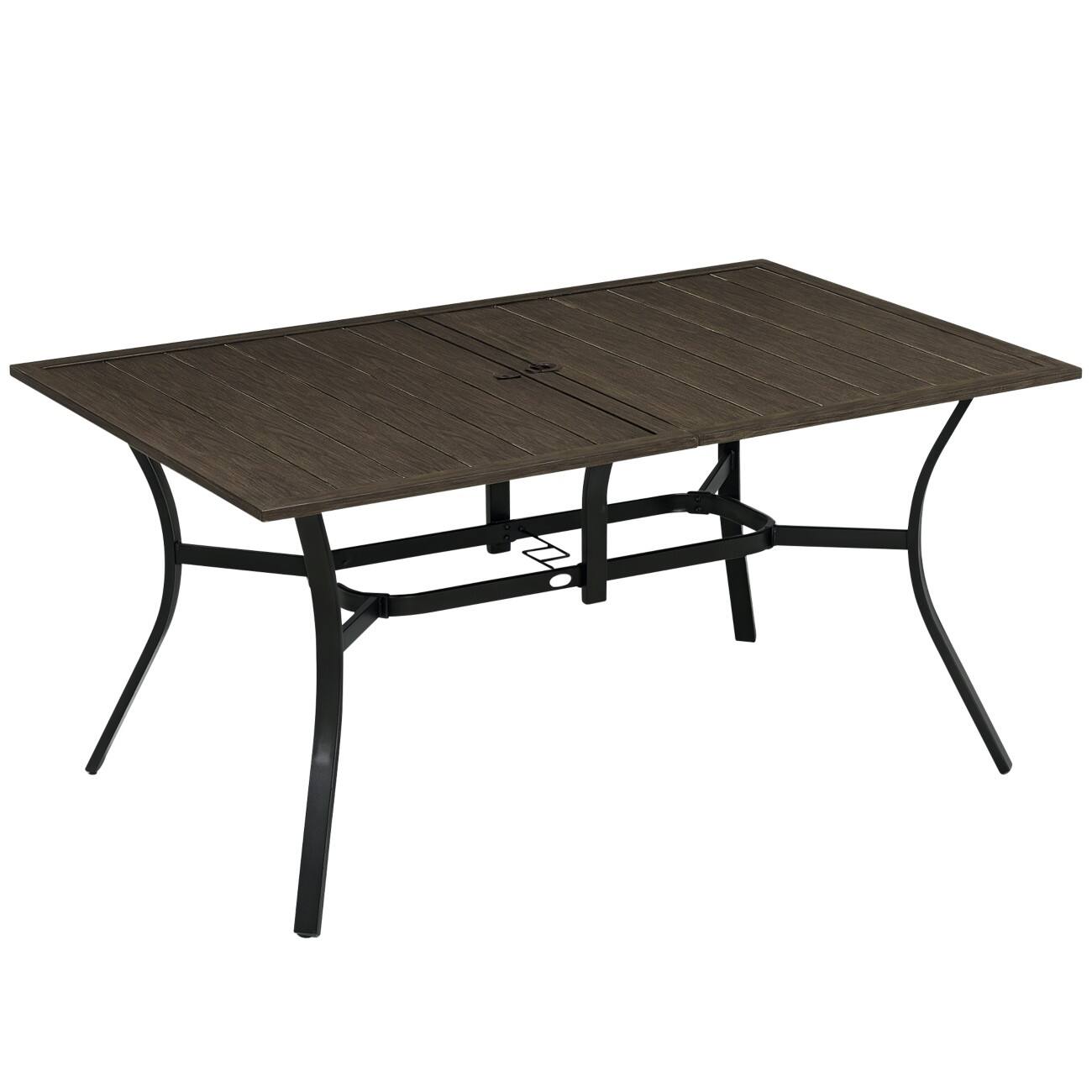OutSunny Dining Table Steel 1,500 x 960 x 730 mm