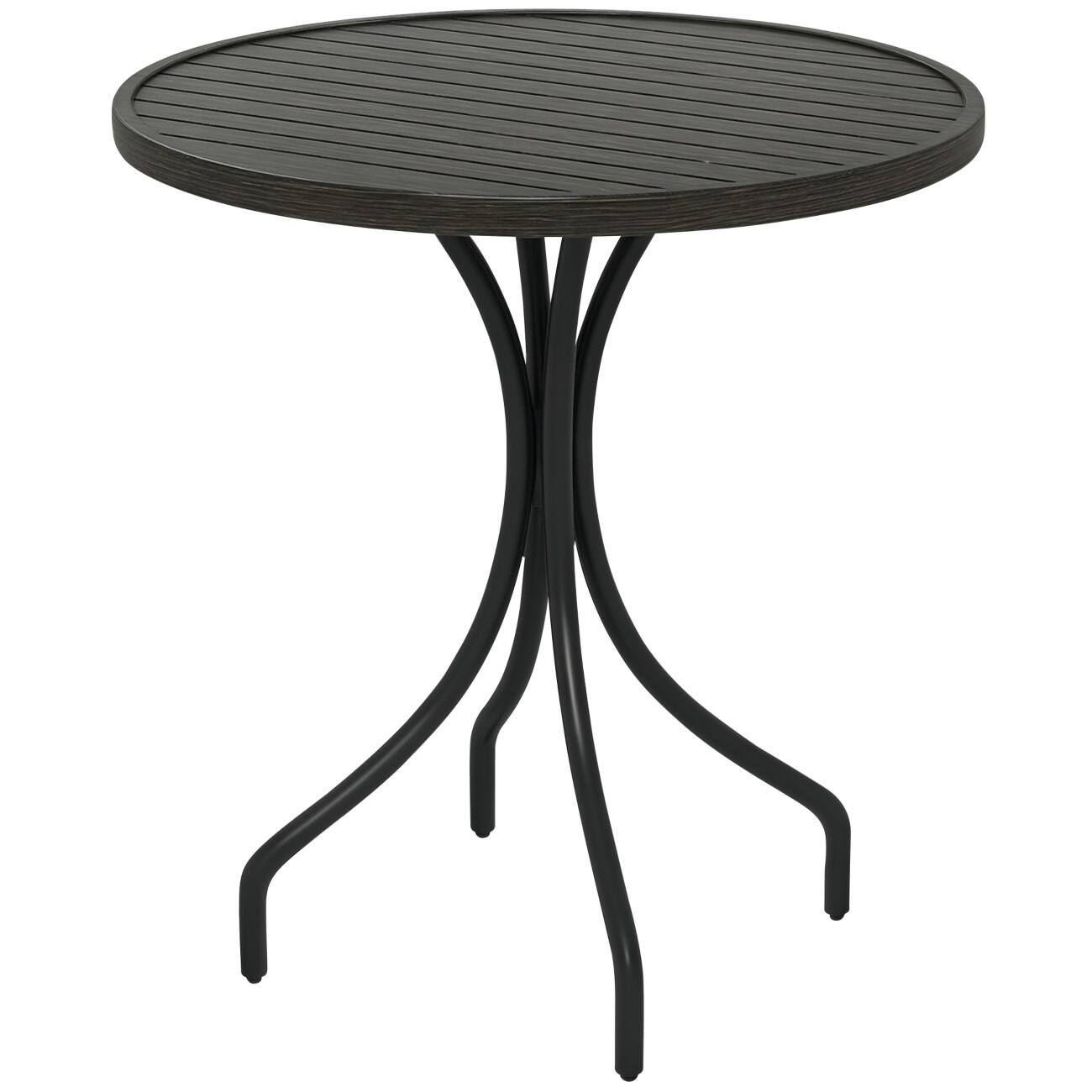 OutSunny End Table Galvanised Steel 660 x 660 x 715 mm