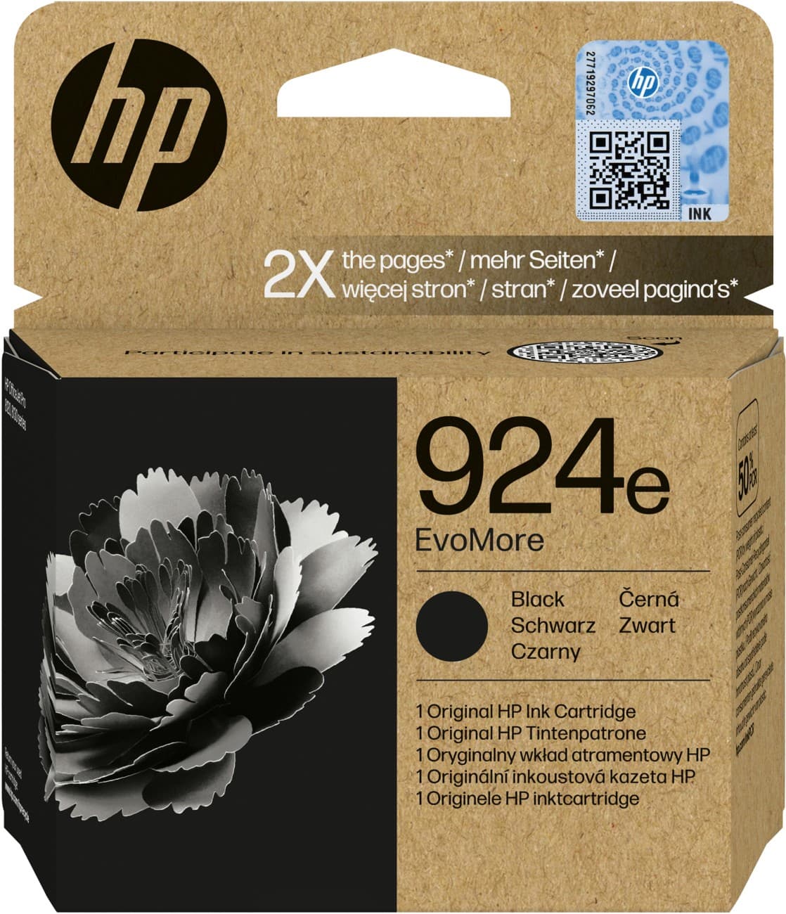 HP 924e Original Ink Cartridge 4K0V0NE Black