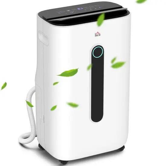 HOMCOM Portable Dehumidifier with Air Purifier Filter 20 L White 821-025V70WT