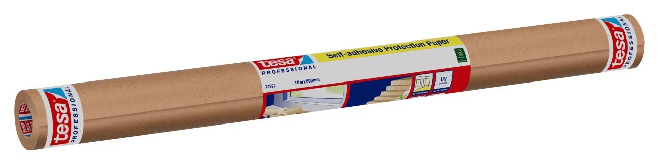 tesa Professional Kraft Paper Tape Self-adhesive 10m x 600mm