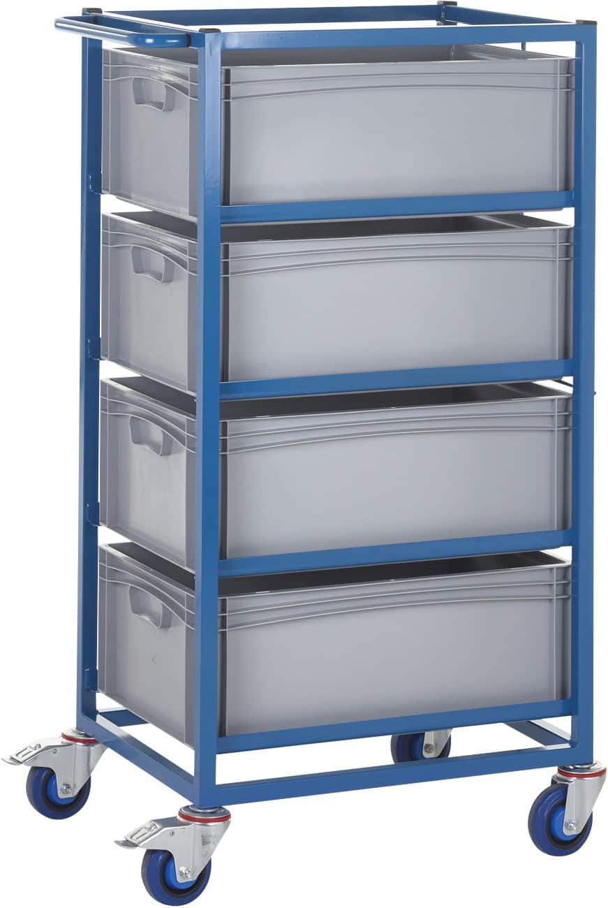 GPC Service Trolley Steel 60 x 61 x 117.5 cm Blue