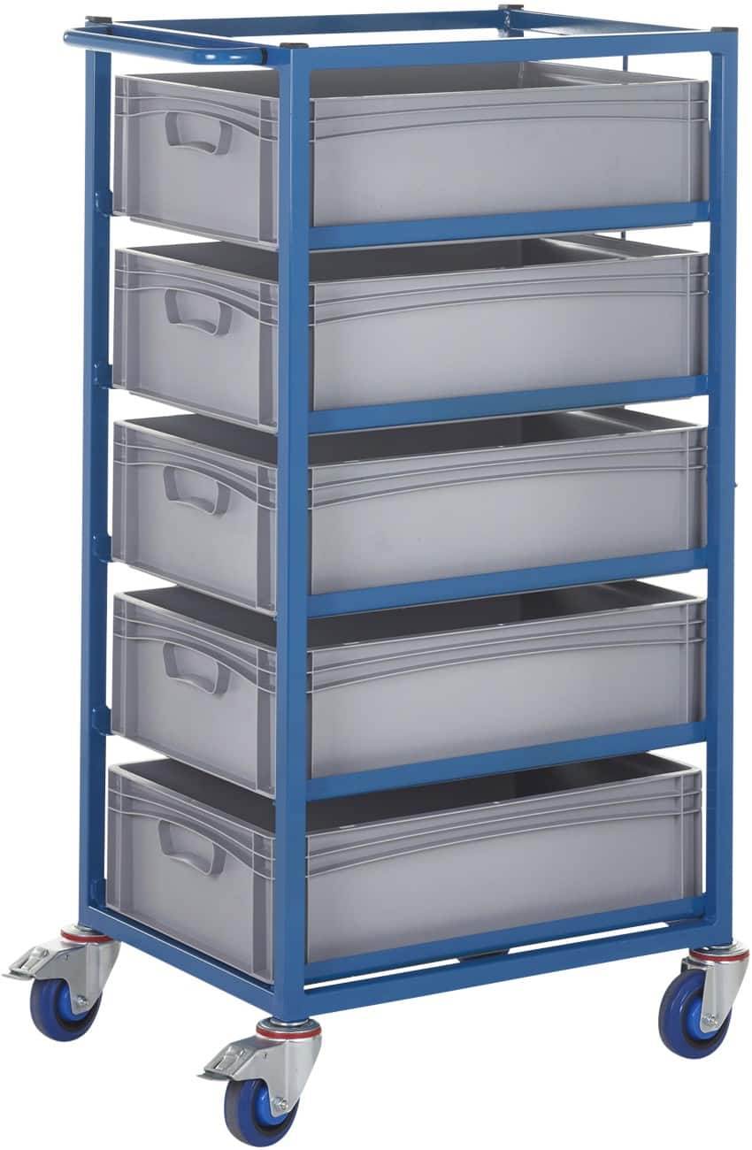 GPC Service Trolley Steel 60 x 61 x 117.5 cm Blue