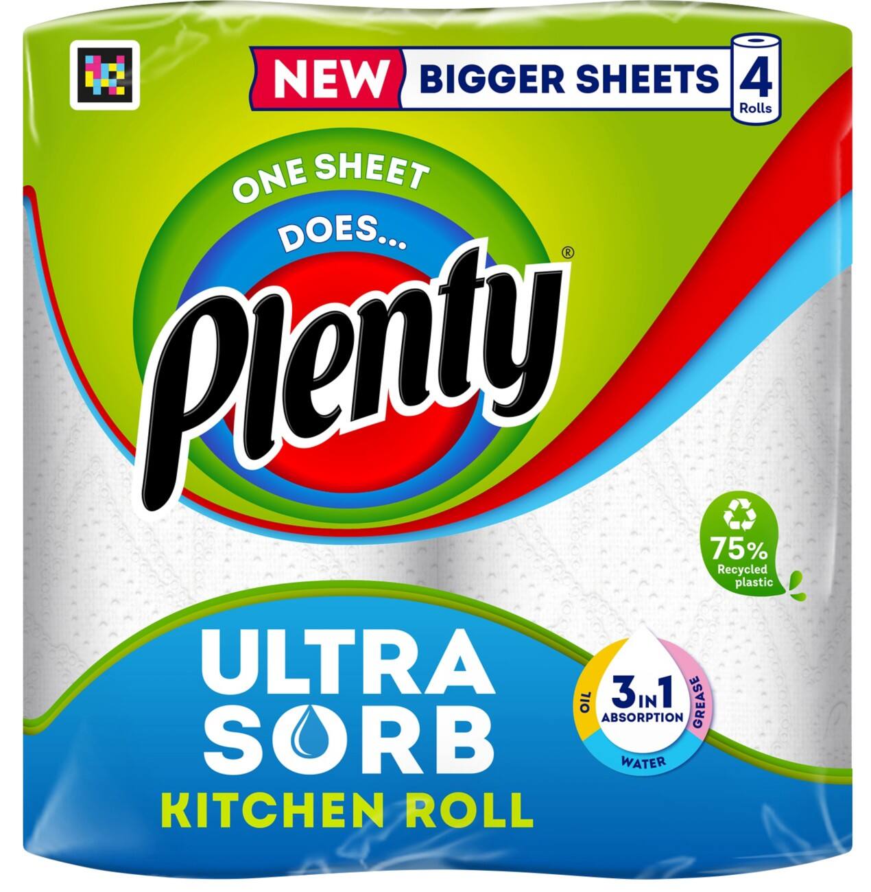 Plenty Kitchen Roll 2 Ply 102111 4 Pieces