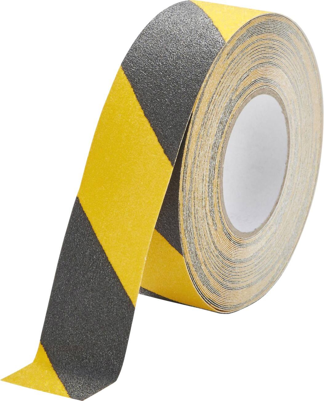 DURABLE Anti-Slip Tape Black Yellow 50 mm (W) x 15 m (L) PVC (Polyvinyl Chloride)