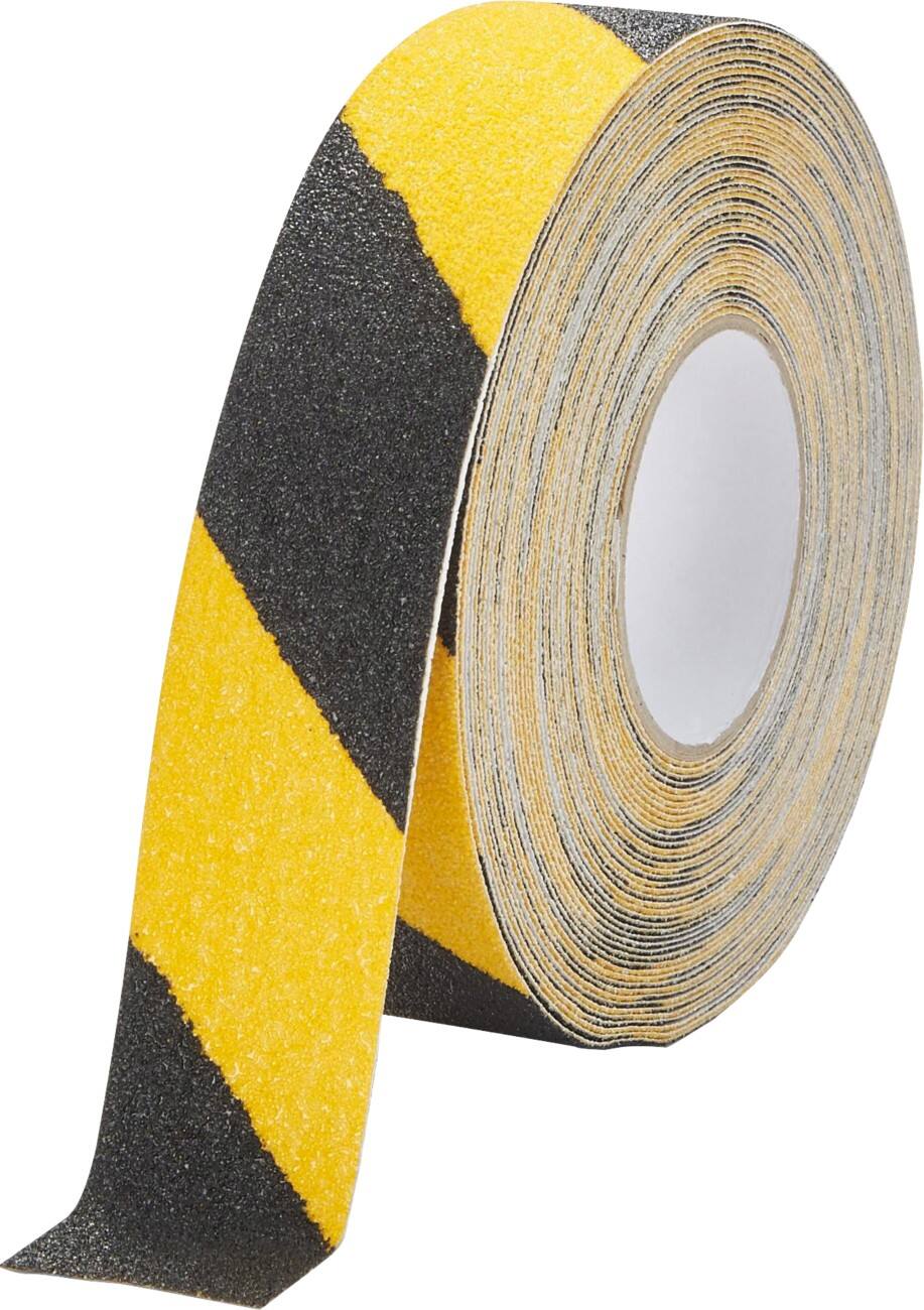 DURABLE Anti-Slip Tape Black Yellow 50 mm (W) x 15 m (L) PVC (Polyvinyl Chloride)