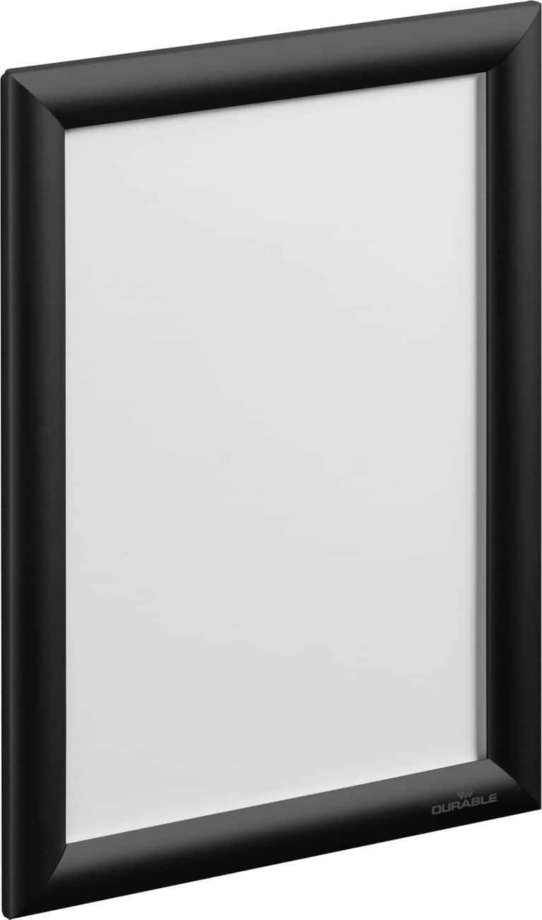 DURABLE A4 Snap Frame Black Adhesive Aluminium 479601 24 (W) x 1.2 (D) x 32.9 (H) cm