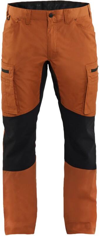 BLÅKLÄDER Trousers 14591845 Cotton, PL (Polyester) Rust, Black Size 39S